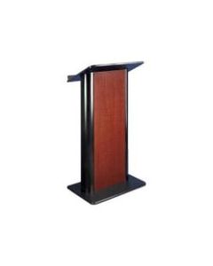 AmpliVox Curved Sippling Seattle Java - Lectern - aluminum, MDF - black, cherry red
