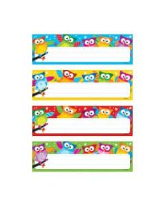 TREND Owl-Stars! Desk Toppers Name Plates Variety Pack, 2 7/8in x 9 1/2in, 32 Per Pack, 6 Packs