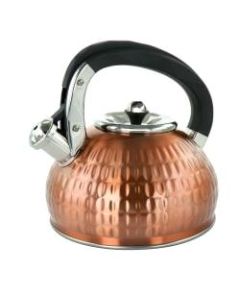 MegaChef Stainless-Steel Stovetop Kettle, 12.7 Cups, Copper