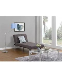 DHP Emily Chaise Lounger, Linen, Gray