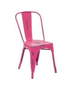 Office Star Bristow Armless Chair, Antique Pink, Set Of 4 Chairs