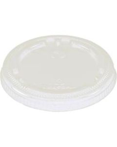 World Centric Fiber Cup Lids, 3-1/8in, Clear, Pack Of 1,000 Lids