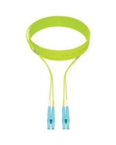 Tripp Lite LC to LC Multimode Duplex Fiber Optics Patch Cable, 3 Meter - 100Gb, 50/125, OM5, LC/LC, Lime Green - Patch cable - LC multi-mode (M) to LC multi-mode (M) - 3 m - fiber optic - duplex - 50 / 125 micron - IEEE 802.3ae/OM5 - lime green