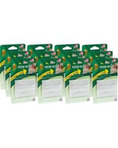 Duck Brand Poster Mounting Putty - 12 Packs - Non-toxic, Removable, Reusable - 48 / Carton - 4 Strips/Pack - White
