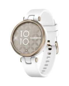 Line Garmin Lily Smart Watch - Women - Heart Rate Monitor, Pulse Oximeter Sensor, Accelerometer, Ambient Light Sensor  - TFT LCD - Touchscreen - Bluetooth - 120 Hour - 1.34in - White, Cream Gold Case