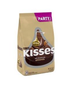 Hersheys Kisses Milk Chocolate With Almonds Candy, 32 Oz Bag