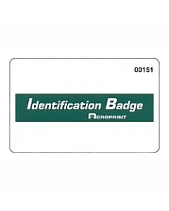Acroprint TGPLUS Badges For timeQplus MagStripe Systems, Consecutively Numbered 16 - 50, 3in x 4in, Pack Of 35