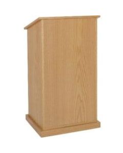 AmpliVox SW470 - Wireless Chancellor Lectern - 45in Height x 24in Width x 21in Depth - Mahogany - Solid Wood Veneer