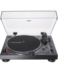 Audio-Technica Direct-Drive Turntable (Analog & USB) - Direct Drive - S-shaped Manual Tone Arm - 33.33, 45, 78 rpm - Analog MagneticDie-cast Aluminum Platter - Black - USB