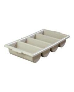 Carlisle Save-All Silverware Trays, 3 3/4inH x 21 1/4inW x 11 1/2inD, Gray, Pack Of 6