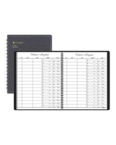 AT-A-GLANCE Visitor Register Book, 8 1/2in x 11in, Black