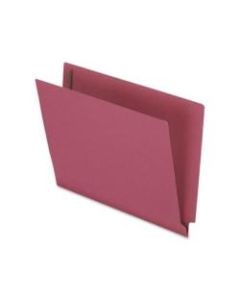 Pendaflex Letter Recycled End Tab File Folder - 8 1/2in x 11in - 3/4in Expansion - 2 Fastener(s) - 2in Fastener Capacity for Folder - Red - 10% - 50 / Box