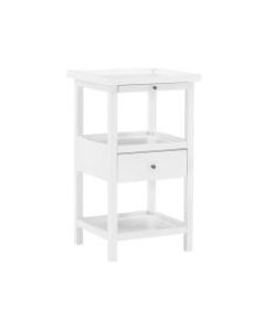 Powell Toscao Side Table, 29-3/4inH x 17inW x 15-3/4inD, White