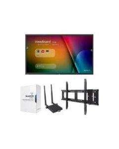 ViewSonic ViewBoard IFP6550-M1 Interactive Flat Panel MDM Bundle 1 - 65in Diagonal Class (65in viewable) LED display - with TV tuner - interactive - with built-in media player and touchscreen (multi touch)