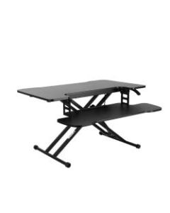 FlexiSpot M18M Sit-To-Stand Desk Converter, 17-3/4inH x 30-3/4inW x 18-15/16inD, Black