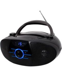 JENSEN Portable Stereo Compact Disc Player with AM/FM Stereo Radio and Bluetooth - 1 x Disc - 3 W Integrated Stereo Speaker - Black LED - CD-DA, MP3 - Auxiliary Input