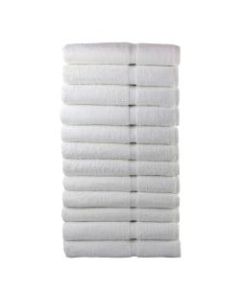 1888 Mills Crown Touch XL Bath Towels, 27in x 54in, White, Pack Of 36 Towels