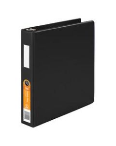 Wilson Jones Original DublLock 3-Ring Binder, 1 1/2in Round Rings, Black