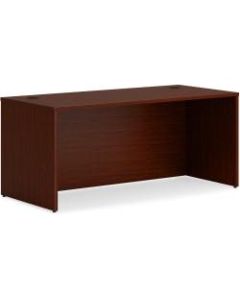 HON Mod 66inW Rectangle Desk Shell, Mahogany