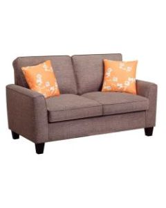 Serta Astoria Deep-Seating Loveseat, Tan/Espresso