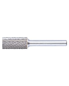 Carbide Bur Bit, 1/2 in diameter x 1 in Cut Length, 1/4 in Shank, Alternate Diamond