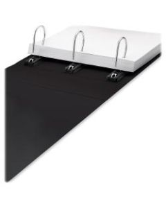 IdeaStream Nonview Gapless Ring 3-Ring Binder, 5in Oval Rings, Black