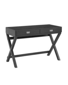 Linon Home Decor Products Ari Home Office Writing Desk, Black