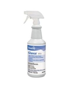 Diversey Glance Glass & Multi-Surface Cleaner, Original Scent, 32 Oz, Pack Of 12 Bottles