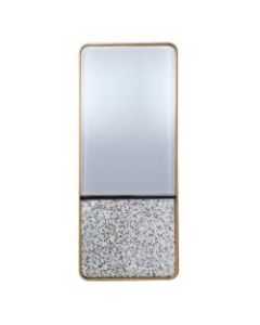 SEI Radmill Rectangular Wall Mirror, 25-1/2in x 53-1/4in, Gold/Black