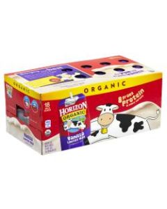 Horizon Organic Lowfat Milk, Vanilla, 8 Oz, Pack Of 18 Cartons