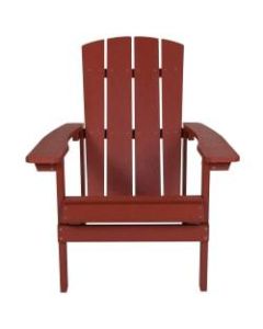 Flash Furniture Charlestown All-Weather Adirondack Chair, Red