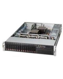 Supermicro SuperChassis 213A-R740WB - Rack-mountable - Black - 2U - 20 x Bay - 3 x 3.15in x Fan(s) Installed - 2 x 740 W - Power Supply Installed - ATX, EATX Motherboard Supported - 3 x External 5.25in Bay - 17 x External 2.5in Bay - 7x Slot(s)