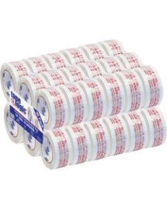 Tape Logic If Seal Is Broken Preprinted Carton Sealing Tape, 3in Core, 2in x 110 Yd., Red/White, Case Of 36