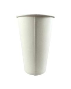 Generic Paper Cups Disposable Hot Cups, 16 Oz, White, Case Of 1,000