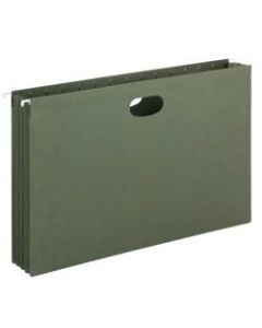 Smead Hanging Expanding File Pockets, 3 1/2in Expansion, Legal Size, Standard Green, Box Of 10