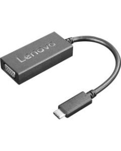 Lenovo - USB / VGA adapter - USB-C (M) to HD-15 (VGA) (F) - 1920 x 1200 (WUXGA) support - CRU - for IdeaPad Slim 7 Carbon 14; K14 Gen 1; ThinkBook 15p G2 ITH; ThinkCentre M90; Yoga Duet 7 13