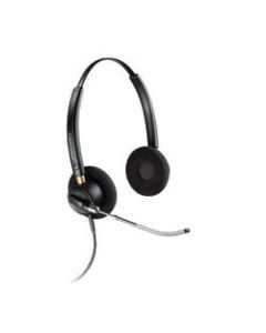 Plantronics EncorePro Binaural Over-The-Head Headset, HW520V, Black, 89436-01