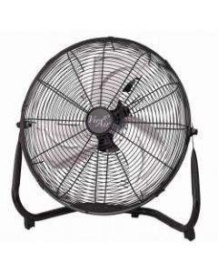 Vie Air 14in 3-Speed High-Velocity Floor Fan, 16-3/4inH x 16-3/4inW x 7-1/2inD, Black