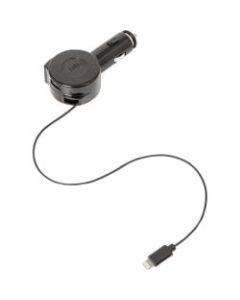 ReTrak Premier Car Charger with Retractable Cable with Lightning Connector - 12 V DC Input - 5 V DC/2.40 A Output