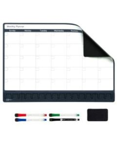 Note Tower Magnetic Dry-Erase Whiteboard Refrigerator Calendar Board, 12in x 17in, White