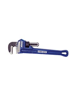 Cast Iron Pipe Wrench, Forged Steel Jaw, 12 in
