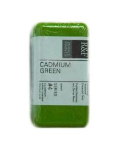 R & F Handmade Paints Encaustic Paint Cakes, 40 mL, Cadmium Green, Pack Of 2