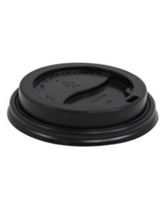Generic Paper Cups Disposable Cup Lids, For 10 - 20 Oz Paper Hot Cups, Black, Case Of 1,000