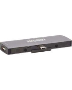 Tripp Lite USB C Docking Station HDMI USB-A SD/Micro SD PD Charging Gray - for Notebook/Tablet/Smartphone/Projector/Monitor - 60 W - USB Type C - 3 x USB Ports - HDMI - Thunderbolt - Docking