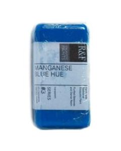 R & F Handmade Paints Encaustic Paint Cakes, 40 mL, Manganese Blue Hue, Pack Of 2