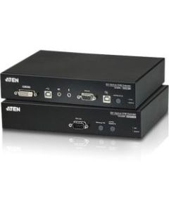 ATEN DVI Optical KVM Extender-TAA Compliant - 1 Computer(s) - 1 Local User(s) - 1 Remote User(s) - 1968.50 ft Range - WUXGA - 1920 x 1200 Maximum Video Resolution - 8 x USB - 3 x DVI - Rack-mountable