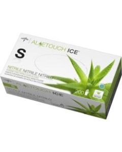 Medline AloeTouch Ice Nitrile Gloves, Small, Clear, Box Of 200