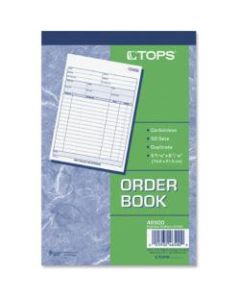 TOPS 2-Part Carbonless Sales Order Book, 50 Sheets, 5-9/16in x 7-15/16in