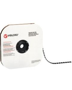 VELCRO Brand Loop Tape, Dots, 5/8in, Black, Case Of 1,200