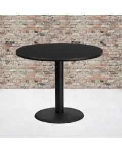 Flash Furniture Round Hospitality Table, 31-1/8inH x 36inW x 36inD, Black